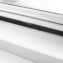 Smart Fliegengitter Plissee für Fenster - Flächenbündiger Alu Bausatz - Insektenschutz Plissee (weiß 130 x 150 cm)