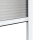 Smart Fliegengitter Plissee für Fenster - Flächenbündiger Alu Bausatz - Insektenschutz Plissee (weiß 130 x 150 cm)