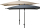 Rechteckiger Sonnenschirm 125 x 200 cm - UPF30+ knickbar - Gartenschirm rechteckig - Anthrazit oder Beige