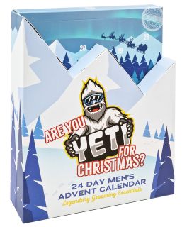 Yeti Body Care Adventskalender für Männer 2025 - Körperpflege Weihnachtskalender zum Aufklappen