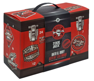 TOOL BOX Body Care Adventskalender für Männer 2026 - Körperpflege Weihnachtskalender im Werkzeugkisten-Format