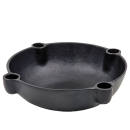 BOWL Dekoschale mit Kerzenhalter aus Aluguss Schwarz...