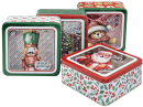 Keksdosen Weihnachten Quadratisch 4er Set - je 2,5 Liter...