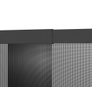 Teleskop Fliegengitter Lamellenvorhang für Tür - Insektenschutz max. 100 x 220 cm schwarz