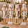 Nussknacker 4er-Set Weiß-Gold – 25 cm Weihnachtsfiguren im Vintage-Look, elegante Weihnachtsdeko