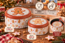 2er Set Weihnachts-Keksdosen „Lebkuchenfreude“ - 2 Plätzchendosen aus Metall